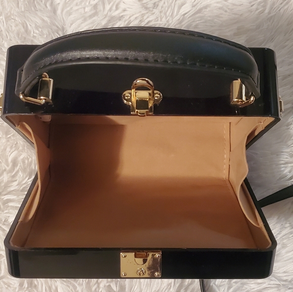 Acrylic Novelty BoomBox Style Crossbody Clutch - Picture 12 of 14